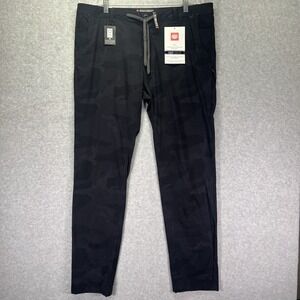 686 Pants Mens 38x34 Black Camo Everywhere Featherlight Chino Performance Golf